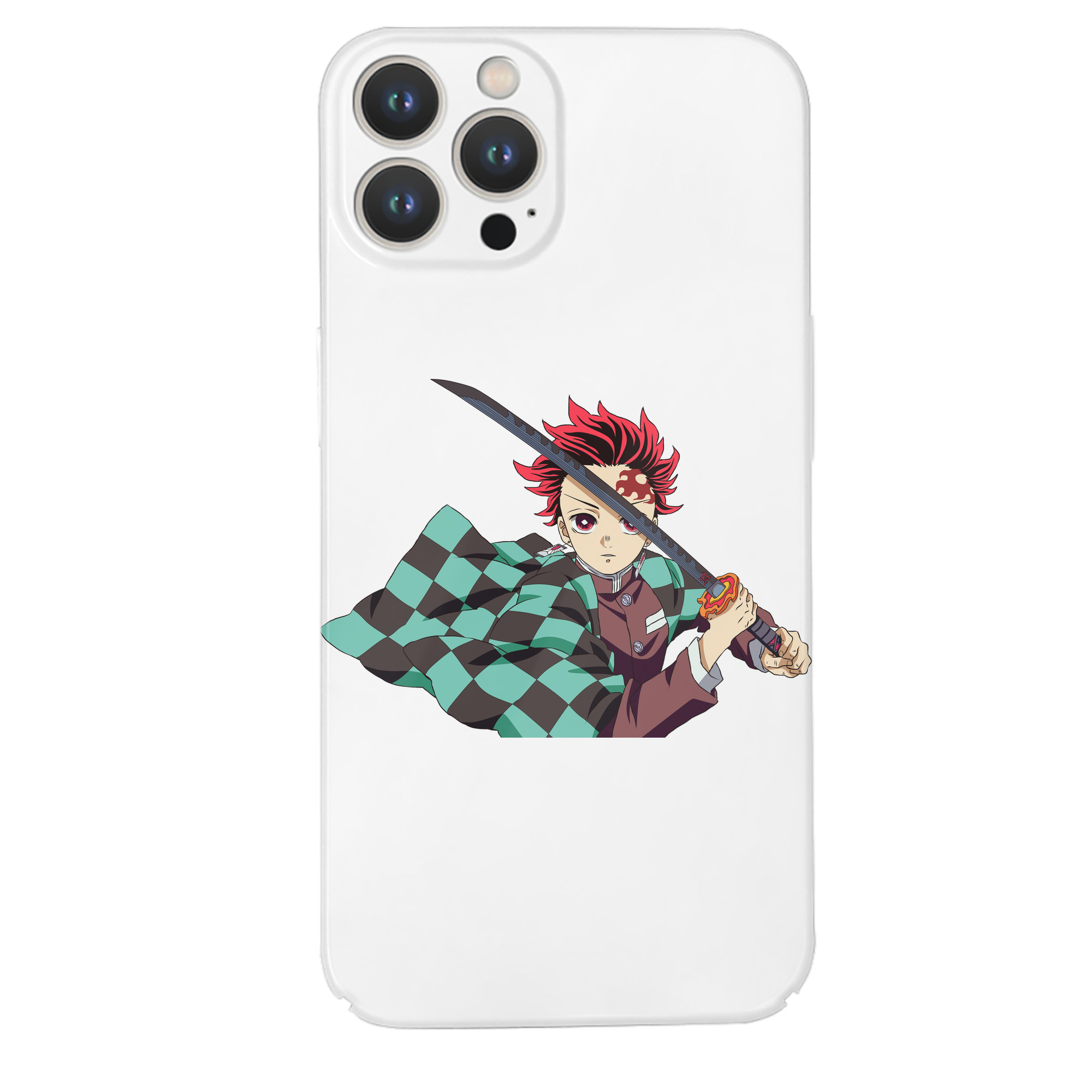 （画像用） 鬼滅の刃 竈門 炭治郎／かまど たんじろう Kamado Tanjirou 【iPhone 14シリーズ対応】ハードケース